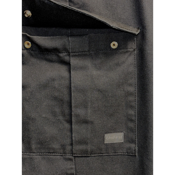 SofTwill By Unifirst Cargo Work Pants Black 38 x 34 Side Pockets and Slash Waist - Picture 12 of 13